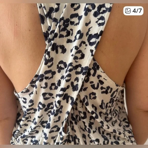 Banana Republic Black and Cream Dress - Picture 3 of 6